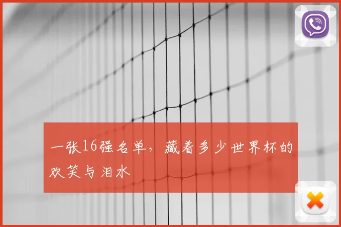 一张16强名单，藏着多少世界杯的欢笑与泪水