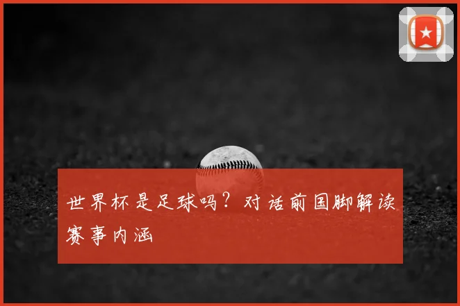世界杯是足球吗?对话前国脚解读赛事内涵